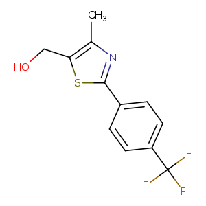 OCc1sc(nc1C)c1ccc(cc1)C(F)(F)F