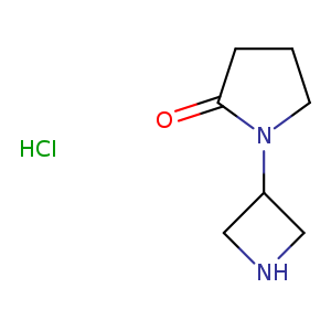 O=C1CCCN1C1CNC1.Cl