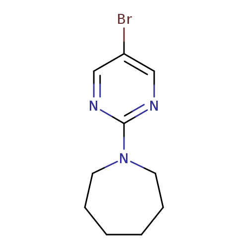 Brc1cnc(nc1)N1CCCCCC1