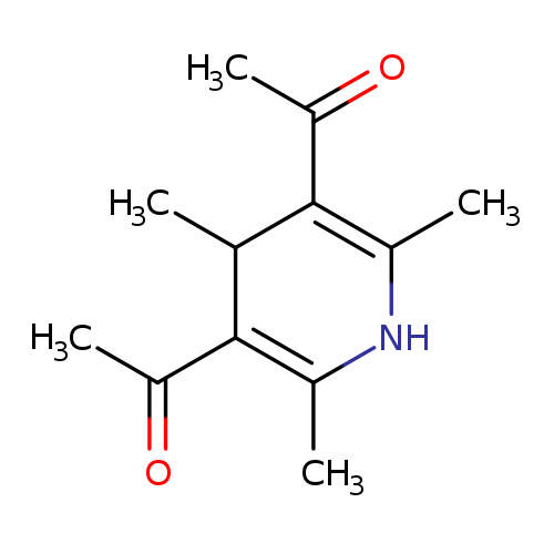 CC1=C(C(=O)C)C(C(=C(N1)C)C(=O)C)C