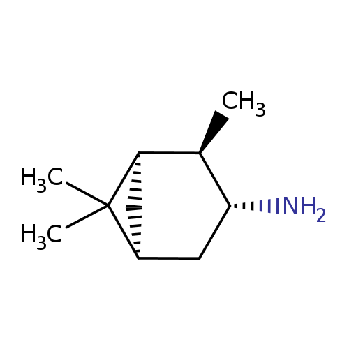 N[C@@H]1C[C@@H]2C[C@H]([C@H]1C)C2(C)C