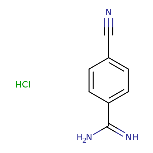 N#Cc1ccc(cc1)C(=N)N.Cl