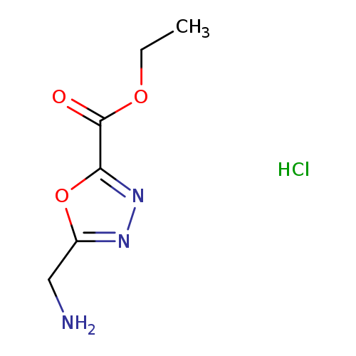 CCOC(=O)c1nnc(o1)CN.Cl
