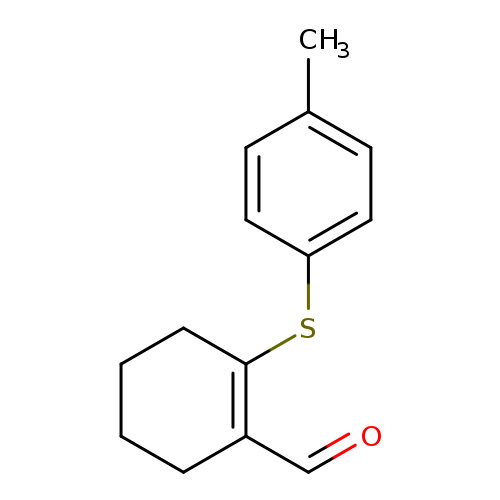 O=CC1=C(CCCC1)Sc1ccc(cc1)C