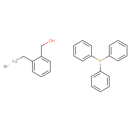 c1ccc(cc1)P(c1ccccc1)c1ccccc1.[Pd+]Cc1ccccc1CO.[Br-]