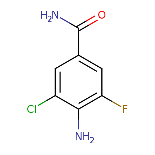 NC(=O)c1cc(F)c(c(c1)Cl)N