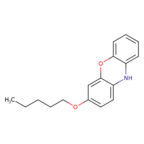 CCCCCOc1ccc2c(c1)Oc1c(N2)cccc1