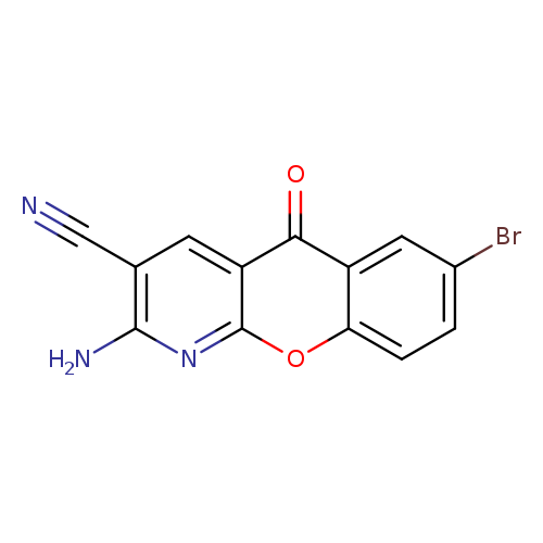 N#Cc1cc2c(nc1N)oc1c(c2=O)cc(cc1)Br