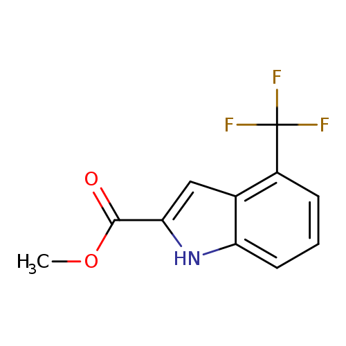 COC(=O)c1cc2c([nH]1)cccc2C(F)(F)F