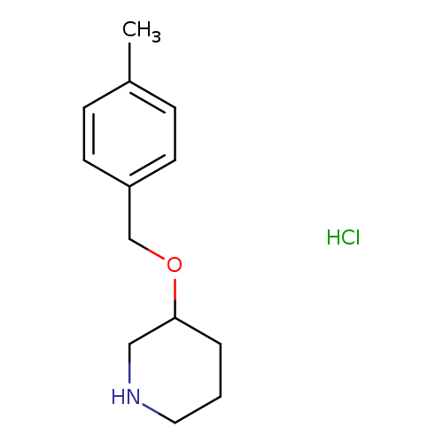 Cc1ccc(cc1)COC1CCCNC1.Cl