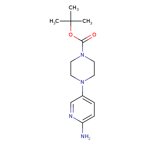 O=C(N1CCN(CC1)c1ccc(nc1)N)OC(C)(C)C