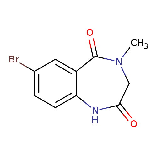 O=C1CN(C)C(=O)c2c(N1)ccc(c2)Br