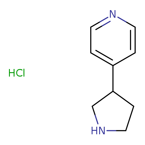 C1NCC(C1)c1ccncc1.Cl