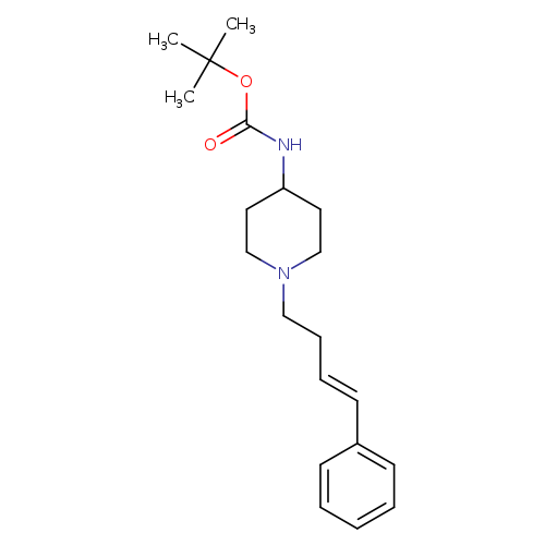 O=C(OC(C)(C)C)NC1CCN(CC1)CC/C=C/c1ccccc1
