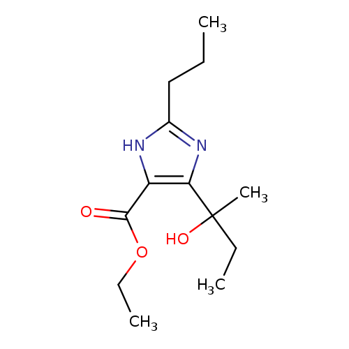 CCOC(=O)c1[nH]c(nc1C(CC)(O)C)CCC