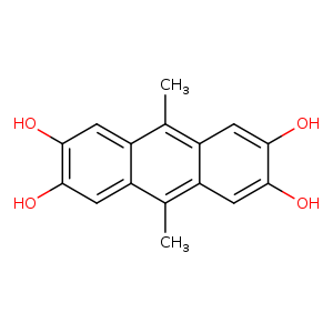 Cc1c2cc(O)c(cc2c(c2c1cc(O)c(c2)O)C)O