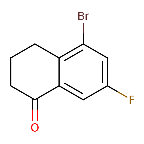 Fc1cc(Br)c2c(c1)C(=O)CCC2