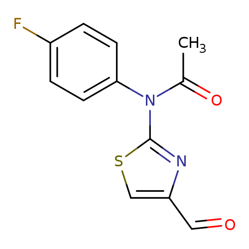 O=Cc1csc(n1)N(c1ccc(cc1)F)C(=O)C