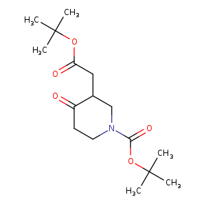 O=C(OC(C)(C)C)CC1CN(CCC1=O)C(=O)OC(C)(C)C