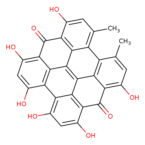Oc1cc(C)c2c3c1C(=O)c1c(O)cc(c4c1c3c1c3c2c(C)cc(c3C(=O)c2c1c4c(O)cc2O)O)O