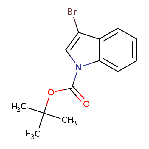 Brc1cn(c2c1cccc2)C(=O)OC(C)(C)C