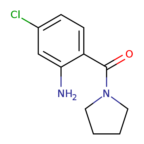 Clc1ccc(c(c1)N)C(=O)N1CCCC1