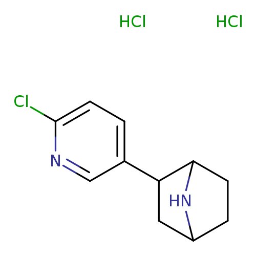 Clc1ccc(cn1)C1CC2NC1CC2.Cl.Cl