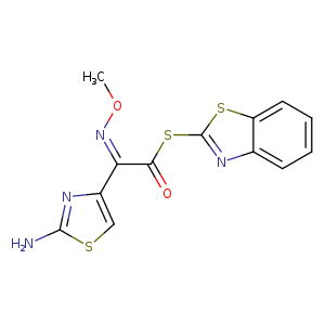 CO/N=C(/c1csc(n1)N)\C(=O)Sc1nc2c(s1)cccc2