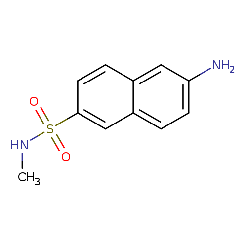 CNS(=O)(=O)c1ccc2c(c1)ccc(c2)N