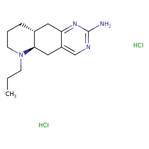 CCCN1CCC[C@H]2[C@H]1Cc1cnc(nc1C2)N.Cl.Cl