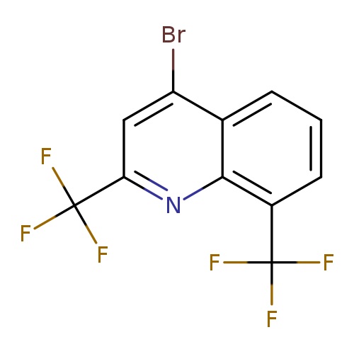 Brc1cc(nc2c1cccc2C(F)(F)F)C(F)(F)F