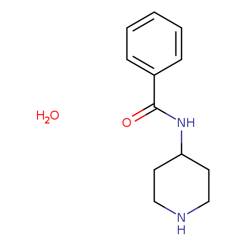 O=C(c1ccccc1)NC1CCNCC1.O