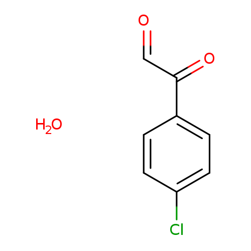 O=CC(=O)c1ccc(cc1)Cl.O