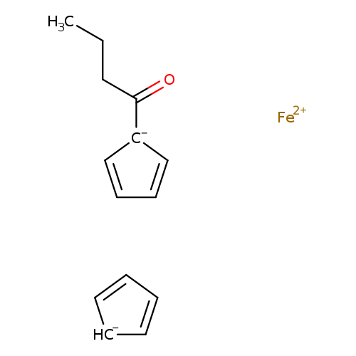 [CH-]1C=CC=C1.CCCC(=O)[C-]1C=CC=C1.[Fe+2]