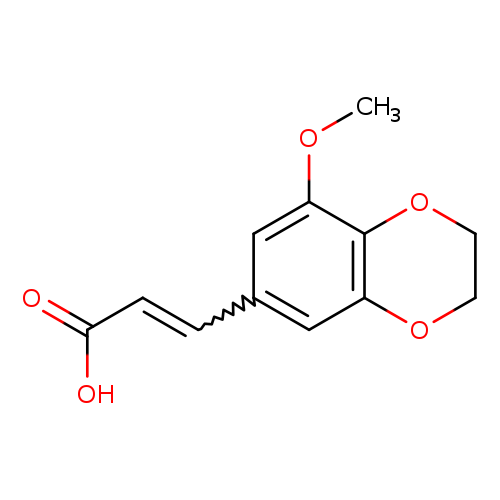 COc1cc(C=CC(=O)O)cc2c1OCCO2