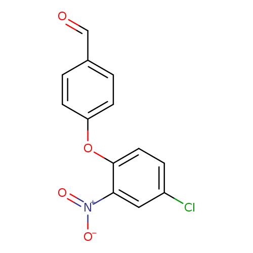 O=Cc1ccc(cc1)Oc1ccc(cc1[N+](=O)[O-])Cl