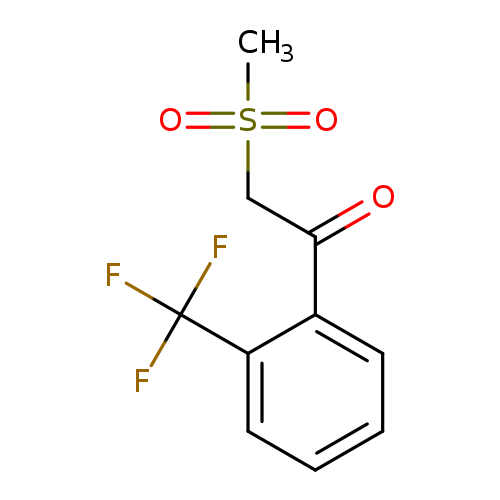 O=C(c1ccccc1C(F)(F)F)CS(=O)(=O)C