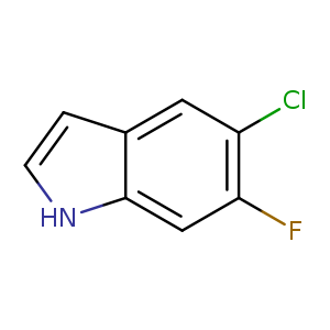 Clc1cc2cc[nH]c2cc1F