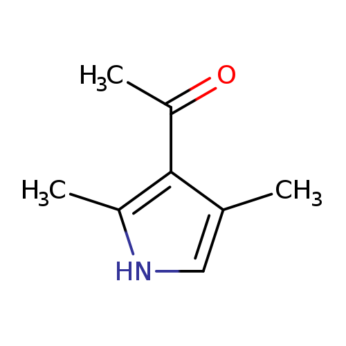 CC(=O)c1c(C)c[nH]c1C