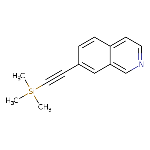C[Si](C#Cc1ccc2c(c1)cncc2)(C)C