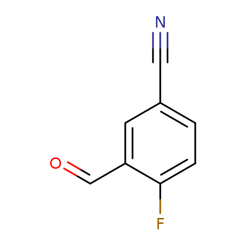 O=Cc1cc(C#N)ccc1F