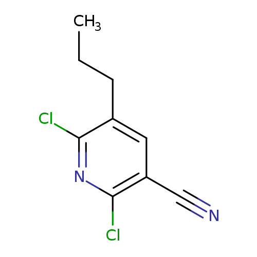 CCCc1cc(C#N)c(nc1Cl)Cl