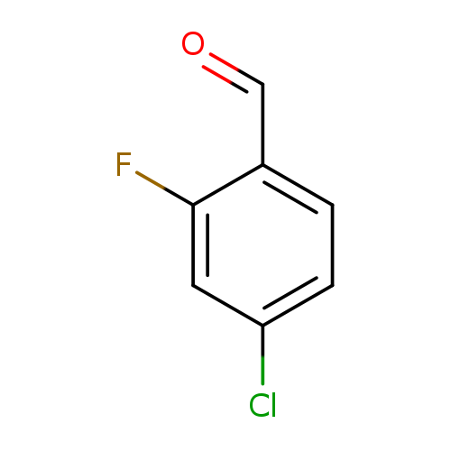 O=Cc1ccc(cc1F)Cl