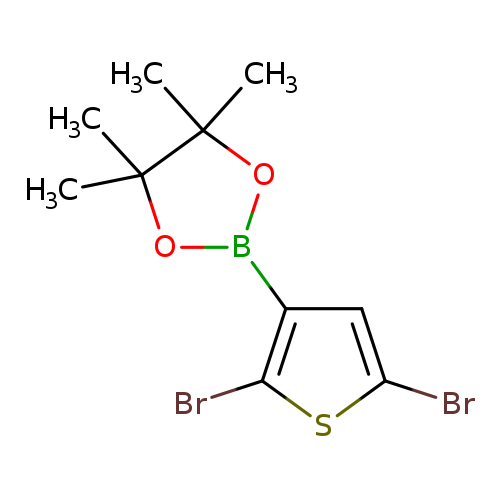 CC1(C)OB(OC1(C)C)c1cc(sc1Br)Br