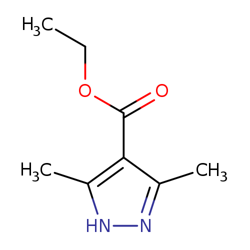 CCOC(=O)c1c(C)n[nH]c1C