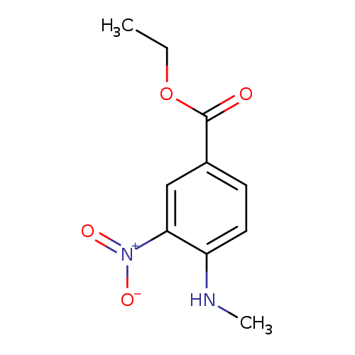 CCOC(=O)c1ccc(c(c1)[N+](=O)[O-])NC