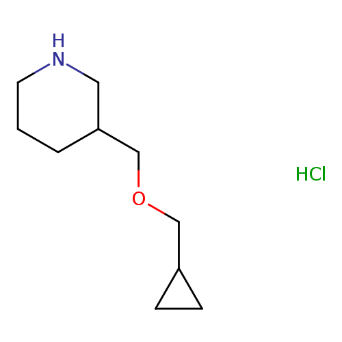 C1CCC(CN1)COCC1CC1.Cl