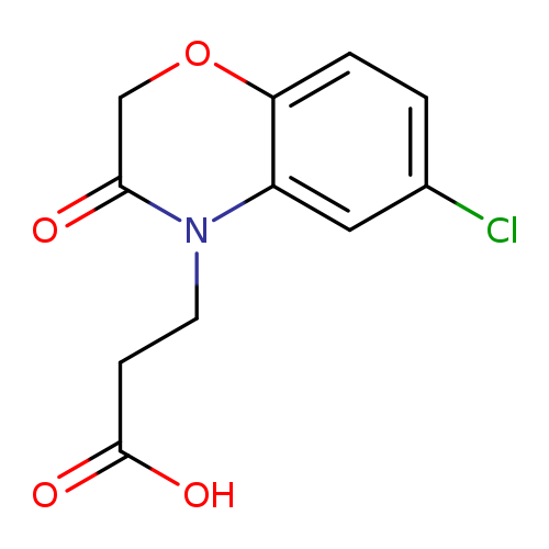OC(=O)CCN1C(=O)COc2c1cc(Cl)cc2