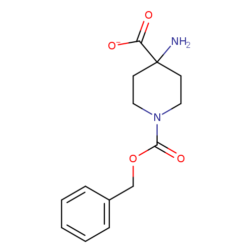 O=C(N1CCC(CC1)(N)C(=O)[O-])OCc1ccccc1