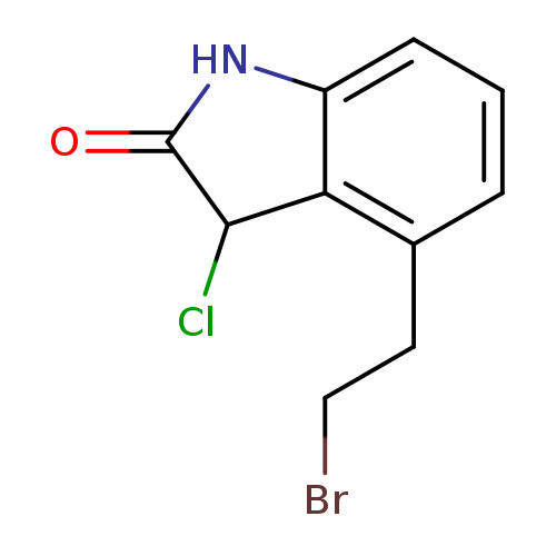 BrCCc1cccc2c1C(Cl)C(=O)N2